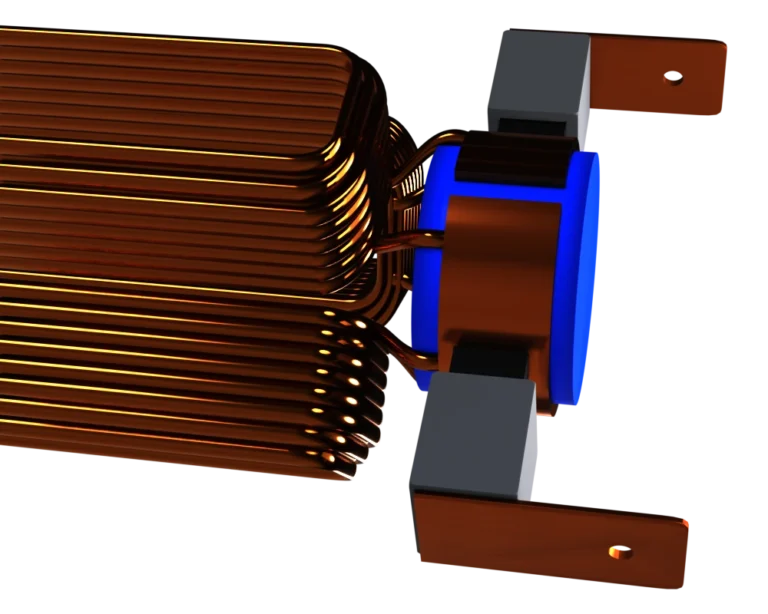 Moteur CC commutateur avec enroulements